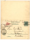 GERMAN MOROCCO - MOGADOR Via LAS PALMAS : 1891 GERMANY P./Stat 5pf (+ Reply Unused) Datelined "MOGADOR" + Bisect 10pg Ca - Morocco (offices)