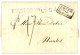 FORWARDING AGENT : 1824 Boxed PAYS BAS PAR VALENCIENNES + L.P.B.4 + ROTTERDAM On Entire Letter With Text Datelined "BATA - Netherlands Indies