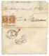 1874 10c (x2) Canc. 6 + CHERIBON On Envelope (faults) To ROTTERDAM. Verso, ZEEBRIEF DEN HELDER (Scarce Type). Vf. - Niederländisch-Indien