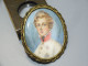 Delcampe - -BROCHE PENDENTIF PORTRAIT Miniature ROI De ROME DUC De REICHSTADT D' SICARDI    E - Brooches