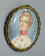 Delcampe - -BROCHE PENDENTIF PORTRAIT Miniature ROI De ROME DUC De REICHSTADT D' SICARDI    E - Brooches