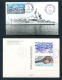 RC 26053 TAAF 1979 - 2 CARTES PORT AUX FRANÇAIS KERGUELEN + MARTIN DE VIVIES ST PAUL AMS - Storia Postale