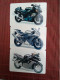 Motos 3 Phonecards Mint Only 10.000 Ex Made 2Photos  Rare - Moto