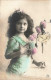 ENFANTS - Portrait - Petite Fille Avec Des Fleurs - Colorisé - Carte Postale Ancienne - Abbildungen