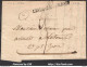 FRANCE MARQUE POSTALE NOIRE 48 X 11 MM 31 L'ISLE JOURDAIN GERS A DESTINATION DE LECTOURE DE 1827 - 1701-1800: Precursori XVIII