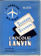 Protege Cahier. Chocolat Lanvin. L'oiseau Blanc. Dijon - Chocolat