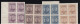 ERROR/King Boris/ Overprints /MNH/ Block Of 4/ Imperforate /Mi:135-141/ Bulgaria 1920 - Errors, Freaks & Oddities (EFO)