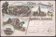 Gest. O-4002 Ammendorf Gasthaus Gaudich 1898, Briefmarke Entfernt, Ecken Best. - Halle (Saale)