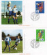 Coupe Du Monde De Foot-Ball 1998 - Toulouse - Lens - Saint- Etienne - Montpellier - 4 Enveloppes - Brieven En Documenten