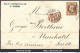 FRANCE N° 30 SUR LETTRE POUR LA SUISSE ETOILE DE PARIS N° 1 + CAD DU 16/01/1868 - 1863-1870 Napoleon III With Laurels