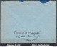 FRANCE BRANLY N° 599 SEUL SUR LETTRE POUR L'ALLEMAGNE DE PARIS HOTEL DE VILLE DU 25/03/1944 + CENSURE - Cartas & Documentos