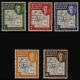 1948 Thin Map Set Showing 'dot In T' Variety On Values ½d, 2d, 3d, 6d, UM & 9d M. (5) Cat. £135 - Autres & Non Classés