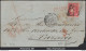 FRANCE N°49 SUR LETTRE POUR VARSOVIE POLOGNE GC 532 BORDEAUX GIRONDE + CAD DU 14/07/1871 - 1870 Ausgabe Bordeaux