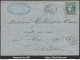 FRANCE N°46B SUR LETTRE PC DES GC 3114 LA REOLE GIRONDE + CAD DU 18/05/1871 + BM - 1870 Emission De Bordeaux