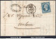 FRANCE N° 15 SUR LETTRE CACHET PC 44 ALBI TARN + CACHET A DATE DU 20/04/1854 - 1853-1860 Napoleon III