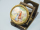 -BROCHE PORCELAINE De LIMOGES SCENE ROMANTIQUE  REHAUTS EMAIL BIJOU ANCIEN     E - Brooches