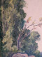 Tableau Etude Paysage Forêt De Achères Signé Bouillard 1958 / Saint Germain En Laye 02 - Oils