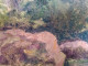 Delcampe - Tableau Etude Paysage Forêt De Achères Signé Bouillard 1958 / Saint Germain En Laye 02 - Huiles