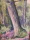 Tableau Etude Paysage Forêt De Achères Signé Bouillard 1958 / Saint Germain En Laye 01 - Oelbilder