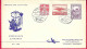 DANMARK - FIRST SAS FLIGHT FROM KOPENHAGEN TO DJAKARTA * 24.1.58* ON OFFICIAL COVER - Luchtpostzegels