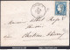 FRANCE N°60A SUR LETTRE ETOILE MUETTE + CONVOYEUR DE STATION ASNIERES 15/11/1875 - 1871-1875 Ceres