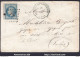 FRANCE N°29B SUR LETTRE GC + CONVOYEUR DE STATION YGOS ST SATURNIN - 1863-1870 Napoléon III Con Laureles