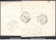 FRANCE N° 55+56x2 SUR LETTRE POUR PARIS GC 3219 ROUEN + CAD DU 19/01/1876 A VOIR - 1871-1875 Ceres