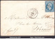 FRANCE N°14B SUR LETTRE GC PRECOCE 532 BORDEAUX GIRONDE + CAD DU 31/12/1862 - 1862 Napoléon III