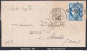 FRANCE 25c TYPE 2 N°60B SUR LETTRE GC 85 AMIENS SOMME + CAD DU 27/01/1874 - 1871-1875 Cérès