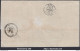 FRANCE N° 22x2+23 SUR LETTRE DOUBLE PORT POUR TUNIS GC 2240 MARSEILLE 20/04/1866 - 1862 Napoléon III.