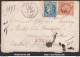 FRANCE N°31+45B SUR LETTRE CHARGÉE GC 12 AGEN LOT ET GARONNE + CAD DU 05/01/1871 - 1870 Emissione Di Bordeaux