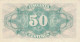 CRBS0854 BILLETE ESPAÑA 50 CENTIMOS 1937 SIN CIRCULAR - 1-2 Peseten