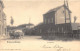 BELGIQUE. BRAINE-LE-CHÂTEAU. LA STATION.  CHARRETTE ATTELEE. BEAU PLAN. 1908 - Braine-le-Château