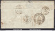 FRANCE MARQUE POSTALE GRIFFE 31 MASSEUBE + CAD TYPE 13 MIRANDE DU 28/09/1838 - 1801-1848: Précurseurs XIX