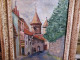 Delcampe - Ancien Tableau Paysage Rue De Langogne Lozère Signé Ch. Lefebvre. - Huiles