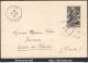 FRANCE N° 584 SEUL SUR LETTRE CAD DE DAX DU 23/08/1943 PREMIER JOUR D'EMISSION - Storia Postale