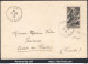 FRANCE N° 584 SEUL SUR LETTRE CAD DE DAX DU 23/08/1943 PREMIER JOUR D'EMISSION - Brieven En Documenten