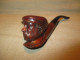 Ancienne Pipe Sina En Bruyère Sculptée Homme Début XX ème - Bruyerepfeifen