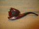 Ancienne Pipe Sina En Bruyère Sculptée Homme Début XX ème - Pipes En Bruyère