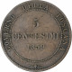 Italie, Toscane, Vittorio Emanuele II, 5 Centesimi, 1859, Heaton, Cuivre, TB+ - Gouvernement Révolutionnaire Provisoire