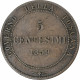 Italie, Toscane, Vittorio Emanuele II, 5 Centesimi, 1859, Heaton, Cuivre, TB+ - Gobierno Revolucionario Provisional