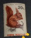 Animals Fauna  Errors Romania 1993 # Mi 4903 Printed With  Squirrel, Animal Fauna, Writing Shifted Down - Errors, Freaks & Oddities (EFO)