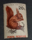 Animals Fauna  Errors Romania 1993 # Mi 4903 Printed With  Squirrel, Animal Fauna, Writing Shifted Down - Variétés Et Curiosités