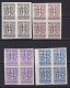 1941 - España - Barcelona - Telegrafos - Edifil 13s/16s - Escudo De La Ciudad - MNG/MNH - B4 - Valor Catalogo 180 € - Barcelona