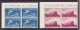 1950 San Marino Saint Marin ESPRESSO N°21-22 Serie Di 2v. In QUARTINA MNH** Gomma Bicolore Express Block 4 - Express Letter Stamps