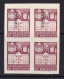 1942 - España - Barcelona - Edifil 33s - Escudo Nacional - MNG - Bloque 4 - Multiples Impresiones - Barcelona