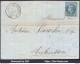 FRANCE N°29B SUR LETTRE AVEC AMBULANT SP2° + CAD GARE DE LUNEVILLE DU 08/11/1869 - 1863-1870 Napoléon III Lauré