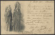 F11 - Egypt Alexandria French Office - Postcard 1900 To La Rochelle France - Femmes Arabes - Covers & Documents