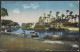 F14 - Egypt Alexandria French Office - Postcard 1913 To Hamburg Germany - Canal Mahmoudieh - Storia Postale