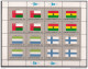 1985 UNO NY Mi. 472-87 Used     Sheet   Flaggen Der UNO-Mitgliedsstaaten - Hojas Y Bloques